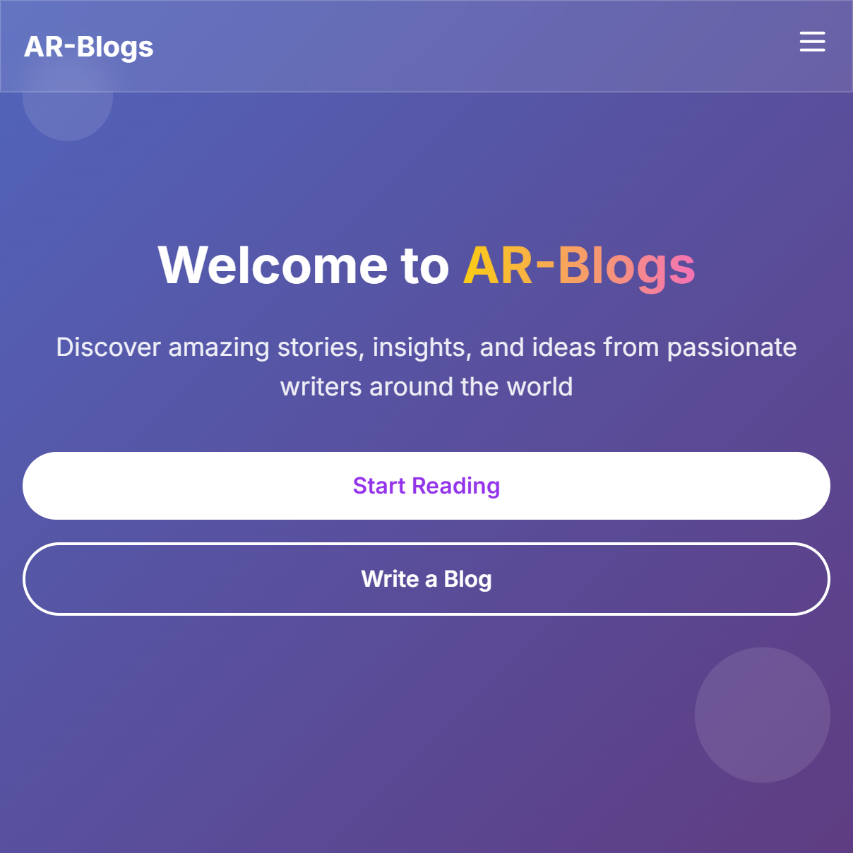 Blog Website